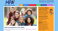 Desktop Screenshot of midlandpediatric.com